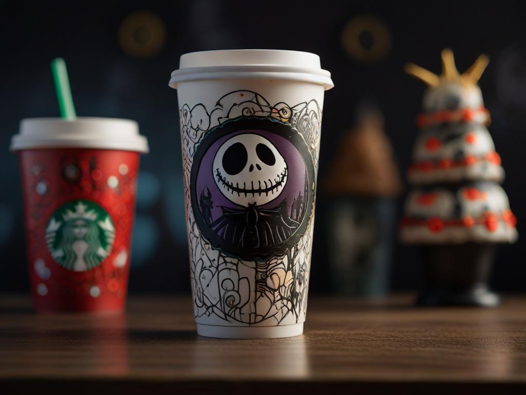 Nightmare before christmas starbucks cup photo